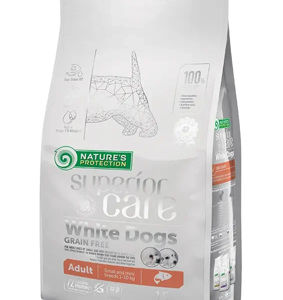Grain-Free Adult Dog Food: Salmon 1,5kg - Nature's P SC White Dog