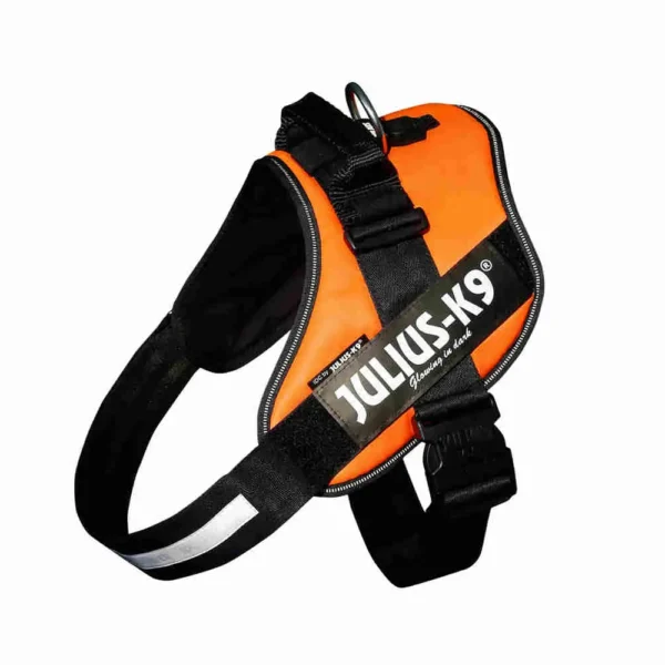 Arnés IDC-Powerharness UV Naranja Talla 2 para Perros de 28-40kg (71-86cm) - Juguetes para Perros