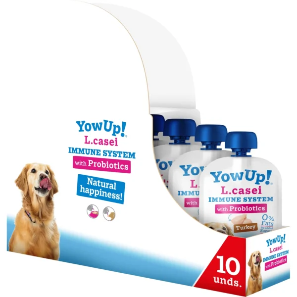 YOW UP Pouch L.Casei de Pavo para Perros - Caja Display 10x115g: Salud y Sabor