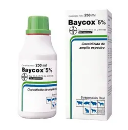 I-Baycox Multi 5% iwukumiswa ngomlomo okunamandla okuqukethe i-toltrazuril, ekhonjiswe ukuvimbela i-coccidiosis ematholeni, amazinyane engulube, namawundlu. Ifika esitsheni esingu-250 ml ukuze isetshenziswe ezilwaneni futhi ilungele amapulazi anomlando oqinisekisiwe we-coccidiosis. Thenga iBaycox Multi, Thenga Baycox Multi, Acheter Baycox Multi, Thenga Baycox Multi, Acquistare Baycox Multi, Baycox Multi kopen