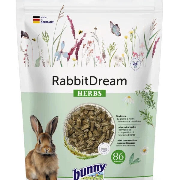 BUNNY ALIMENTO SUENO CONEJO ENANO HIERBAS 600GR
