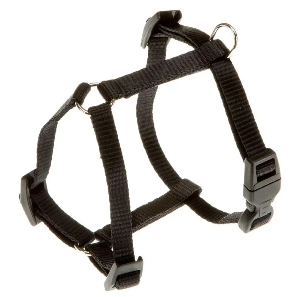 Arnés de Nylon Negro FERPLAST Championp Large para Perros Grandes - Comodidad y Seguridad