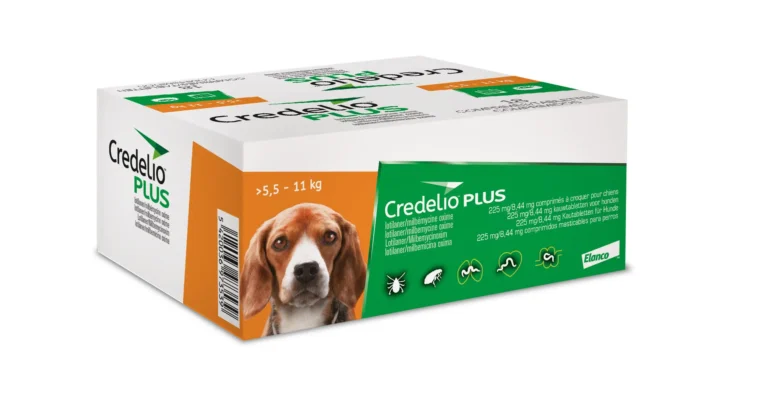 CREDELIO PLUS PERRO 225MG 5,5-11KG 18 Comprimidos – Antiparasitario Oral de Amplio Espectro, Pulgas, Garrapatas y Parásitos Internos